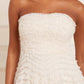 Hattie Ruffle Strapless Ankle Gown