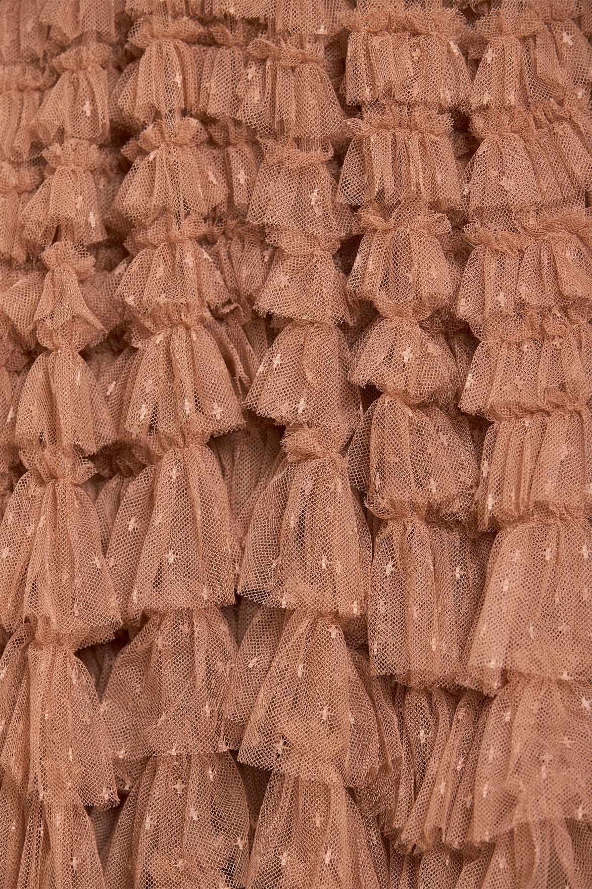 Hattie Ruffle Strapless Ankle Gown