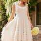 Hattie Scoop Neck Ankle Gown