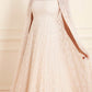 Heart Lattice Ankle Gown