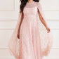 Heart Lattice Ankle Gown