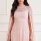 Heart Lattice Ankle Gown