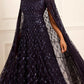 Heart Lattice Ankle Gown