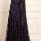 Heart Lattice Ankle Gown