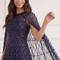 Heart Lattice Ankle Gown