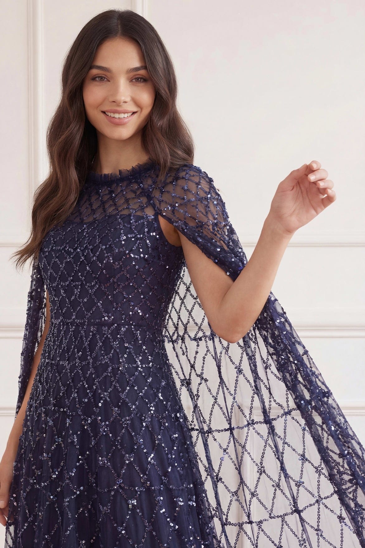 Heart Lattice Ankle Gown