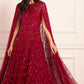 Heart Lattice Ankle Gown