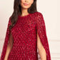 Heart Lattice Ankle Gown