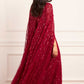 Heart Lattice Ankle Gown