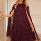 Heart Lattice Cape Kids Dress