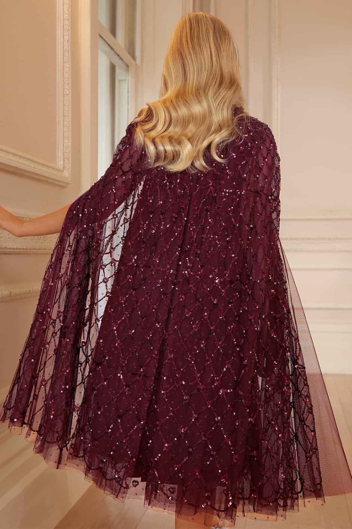 Heart Lattice Cape Kids Dress