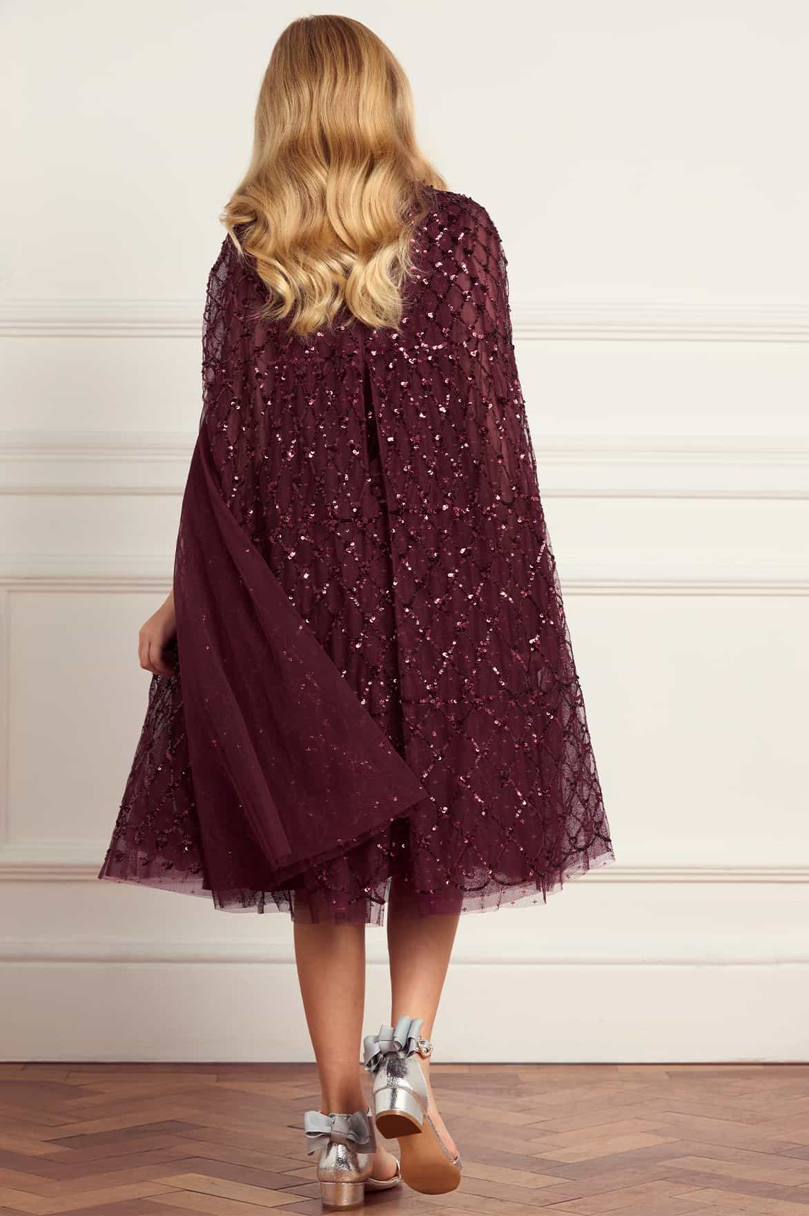 Heart Lattice Cape Kids Dress
