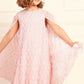 Heart Lattice Cape Kids Dress