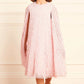 Heart Lattice Cape Kids Dress