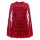 Heart Lattice Micro Mini Dress