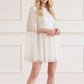 Heart Lattice Micro Mini Dress