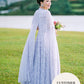 Heart Lattice Ankle Gown