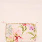 Iris Bloom Medium Quilted Makeup Bag