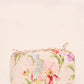 Iris Bloom Medium Quilted Makeup Bag