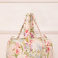 Iris Bloom Quilted Shoulder Bag