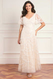 Isobel Sequin Ankle Gown