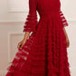 La Vie En Rose Round Neck Gown