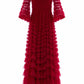 La Vie En Rose Round Neck Gown