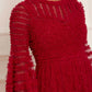 La Vie En Rose Round Neck Gown