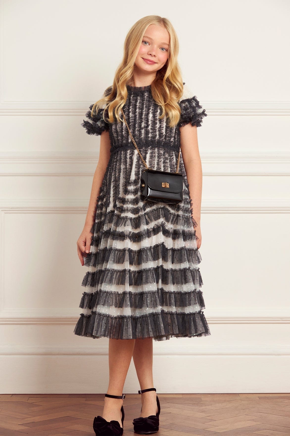 La Vie En Rose Short Sleeve Kids Dress