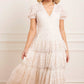 Layered Lace Ankle Gown