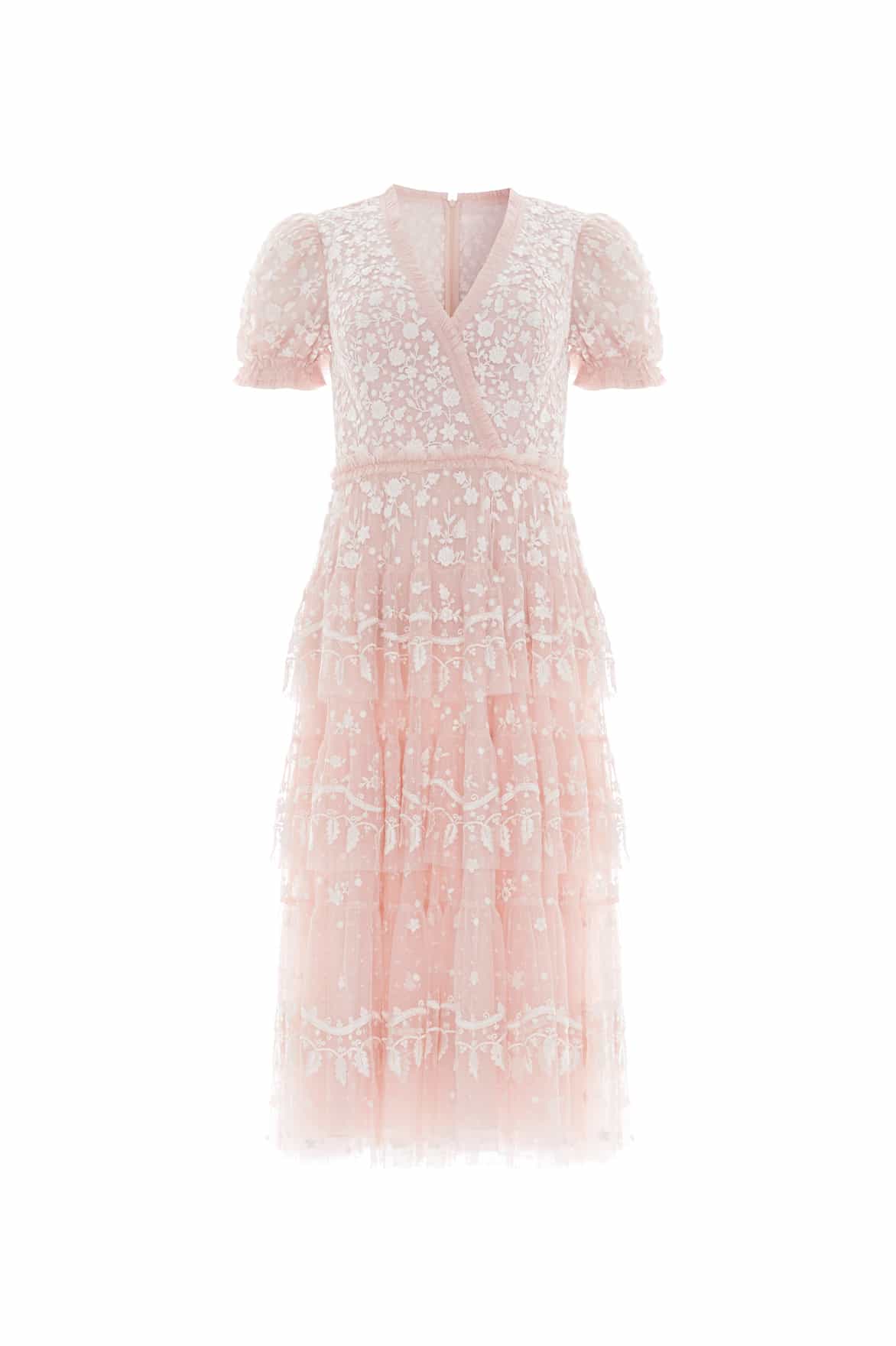 Layered Lace Midaxi Dress
