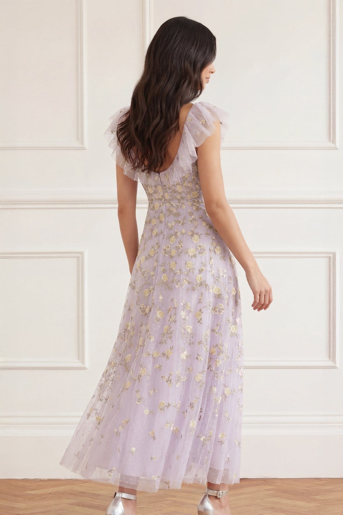 Lea Ditsy Ankle Gown