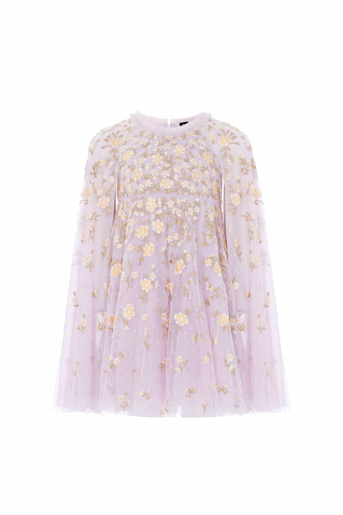 Lea Ditsy Cape Kids Dress