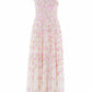 Lea Ditsy One-Shoulder Ankle Gown
