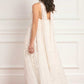Lea Ditsy Strapless Cape Gown