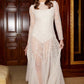 Leila Dot Sheer Ankle Gown