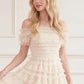 Lisette Ruffle Off Shoulder Gown