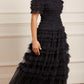 Lisette Ruffle Off Shoulder Gown