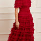 Lisette Ruffle Off Shoulder Gown