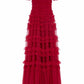Lisette Ruffle Off Shoulder Gown