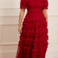 Lisette Ruffle Off Shoulder Gown