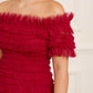 Lisette Ruffle Off Shoulder Gown