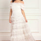Lisette Ruffle Off-Shoulder Gown