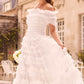 Lisette Ruffle Off-Shoulder Gown