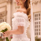 Lisette Ruffle Off-Shoulder Gown