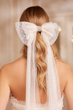 Long Tulle Hair Bow