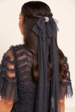 Long Tulle Hair Bow
