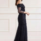 Love Heart Rouched Off-Shoulder Gown