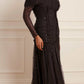 Love Heart Rouched Off-Shoulder Gown