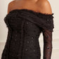 Love Heart Rouched Off-Shoulder Gown
